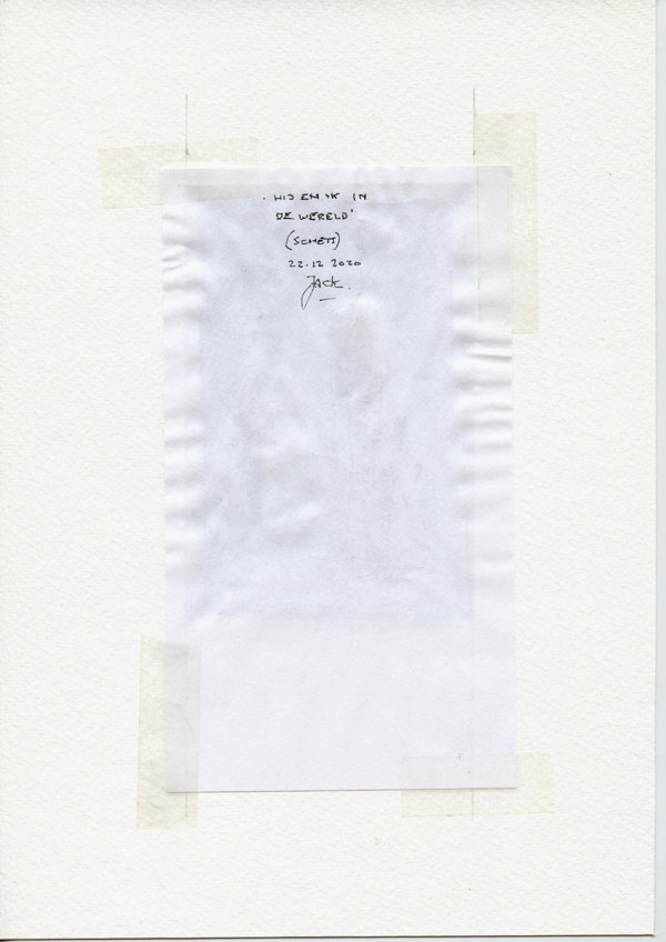 Hij en ik in de wereld (schets) (Backside)