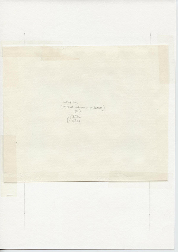 Lenvik (vanaf Gibostad op Senja) (N.) (Backside)