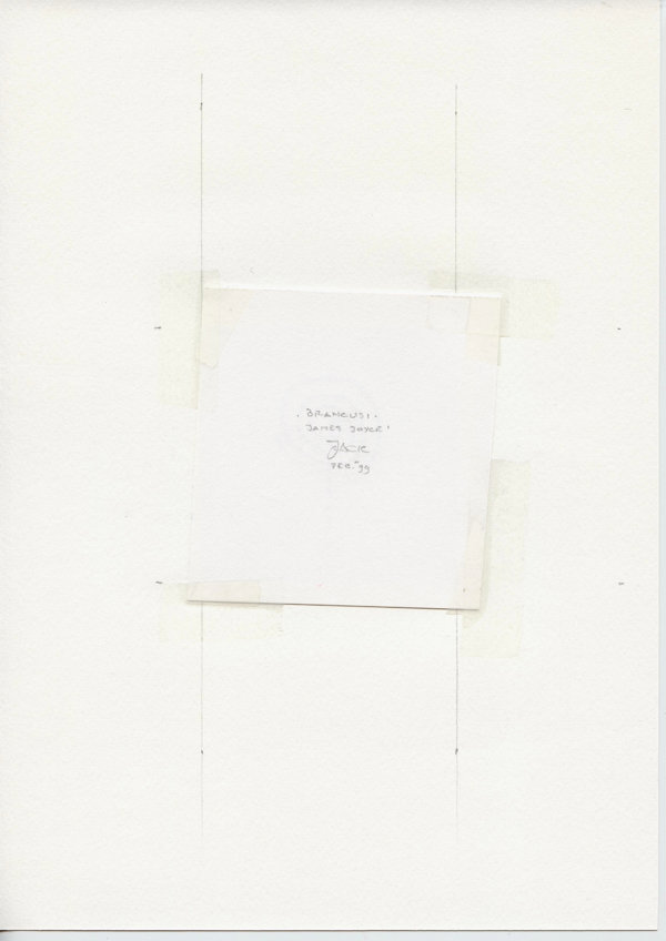 Brancusi, James Joyce (Backside)