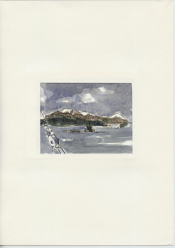 Aan Boord Valdez-Whittier Alaska