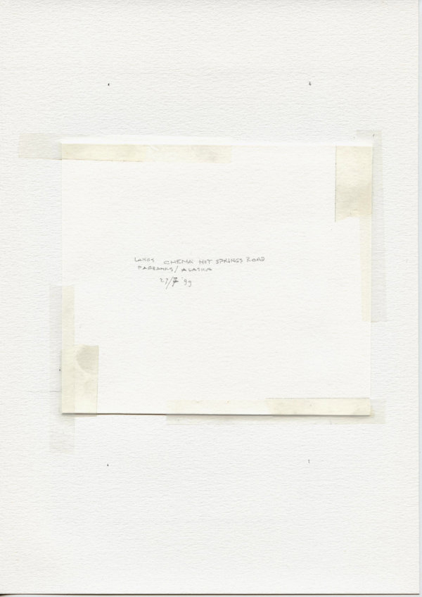 Langs Chena Hot Springs Road Fairbanks / Alaska (Backside)