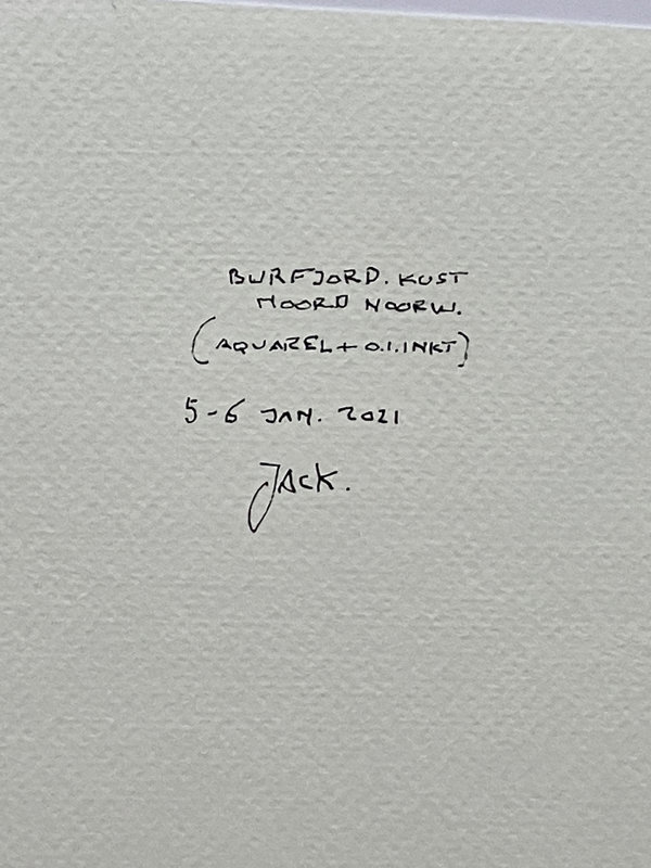 Burfjord. Kust Noord Noorw. (Backside)