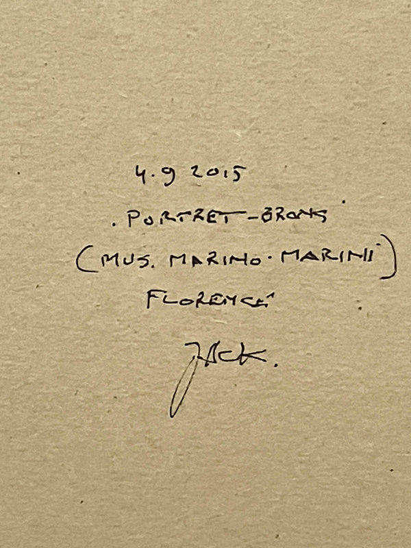 Portret-brons (Mus. Marino Marini) Florence (Backside)