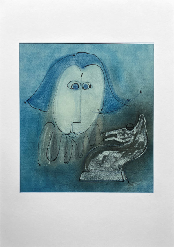 Harlekijn met schaakstuk