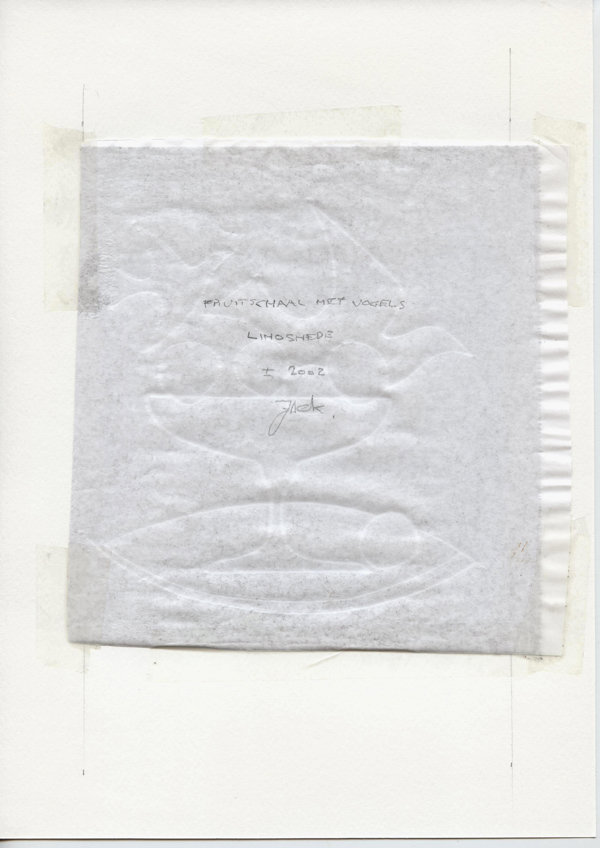 Fruitschaal met vogels (Backside)