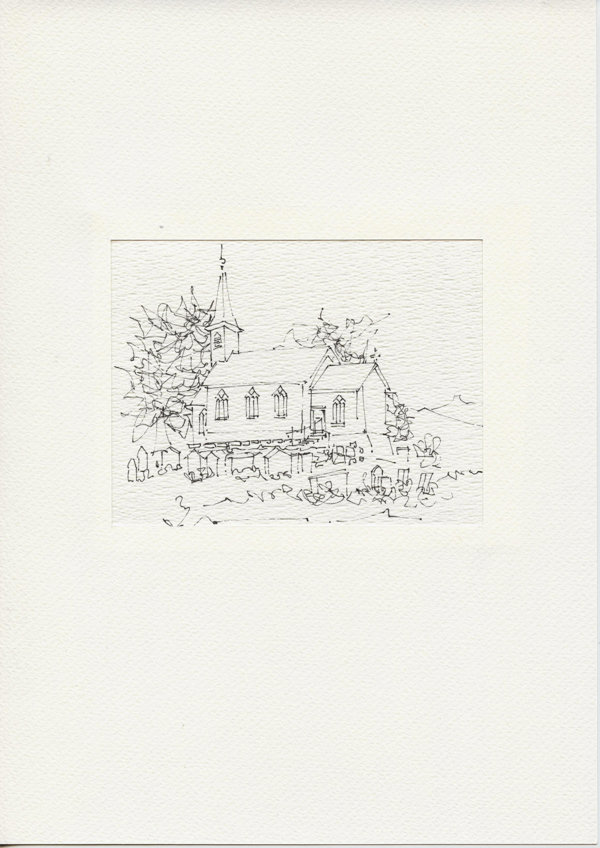 Kerk. Luster. (Noorwegen)