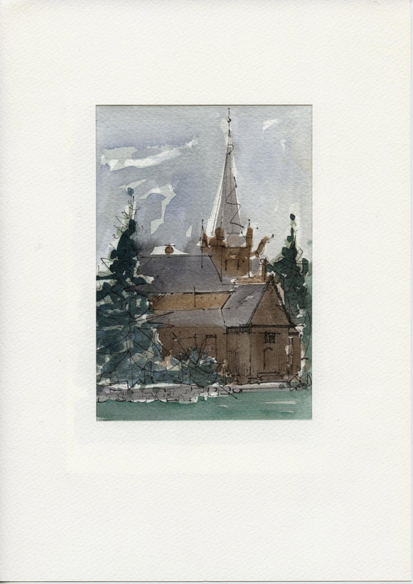 Stavkirke - Lom (Noorwegen)