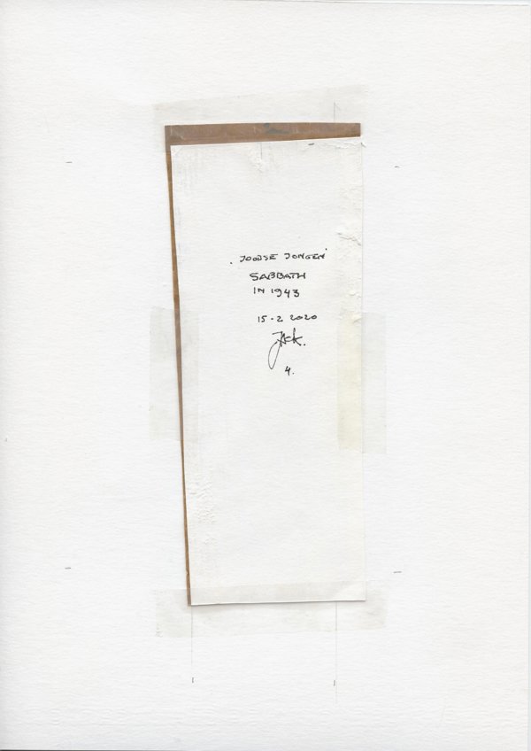 Joodse Jongen Sabbath in 1943 (4.) (Backside)