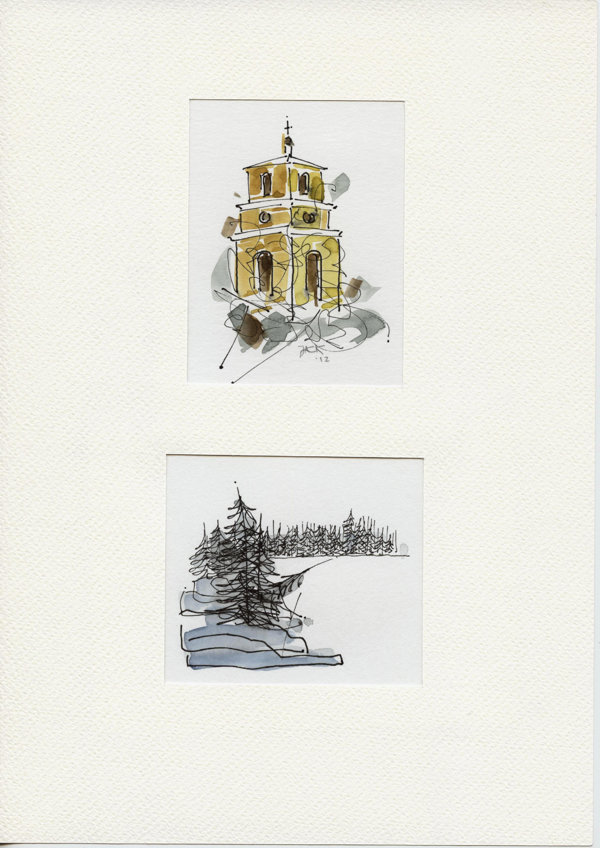Kerktoren Gammelstad (N. Zweden)