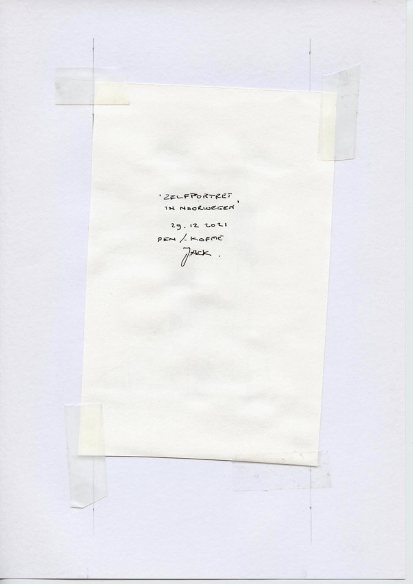 Zelfportret in Noorwegen (Backside)