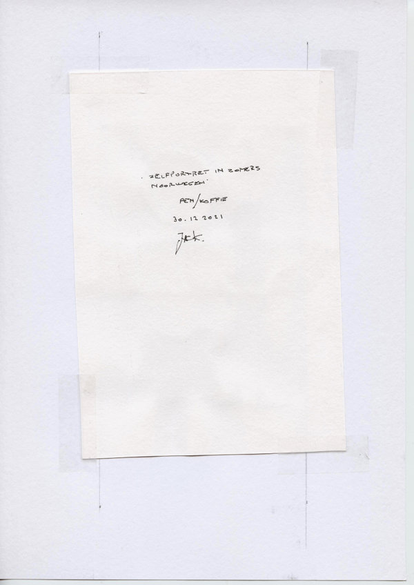 Zelfportret in zomers Noorwegen (Backside)