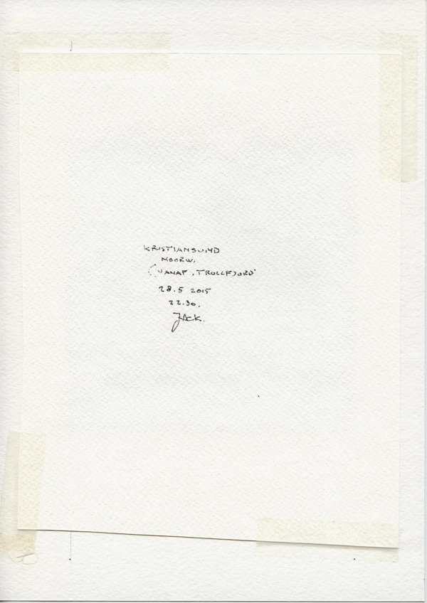 Kristiansund Noorw. (vanaf Trollfjord) (Backside)