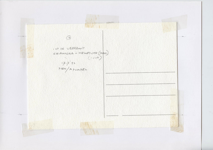 Op de Veerboot Geiranger - Hellesund (Noo.) (Backside)