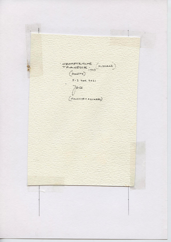 Geometrische tragedie 1943 (Alkmaar) (Backside)