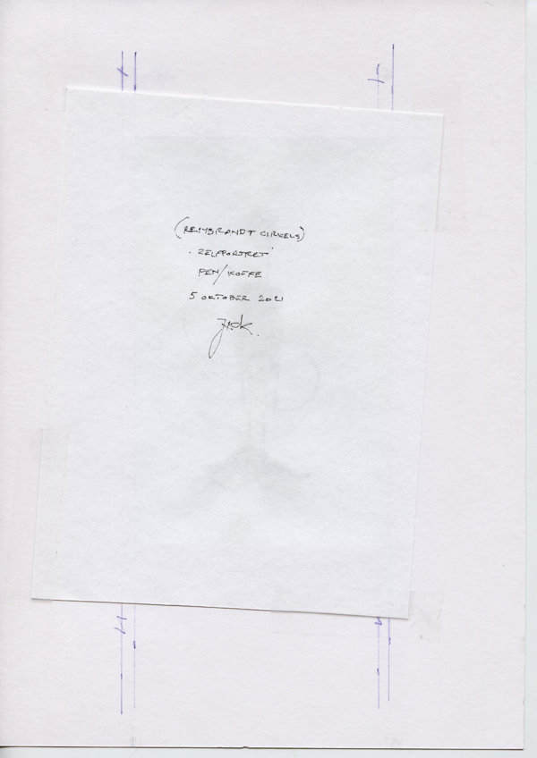 (Rembrandt cirkels) Zelfportret (Backside)