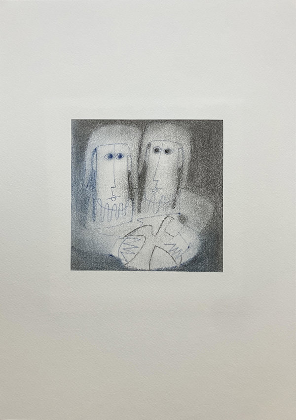 Harlekijnen rond viskom