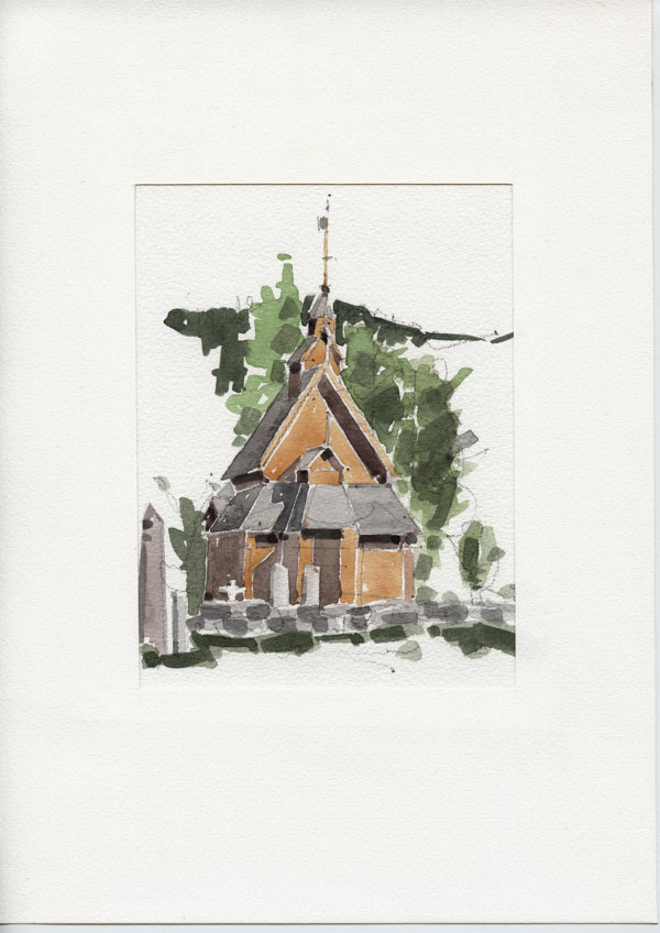 Staukerk Eidsborg - Bij Dalen - Telemark (Noorwegen)