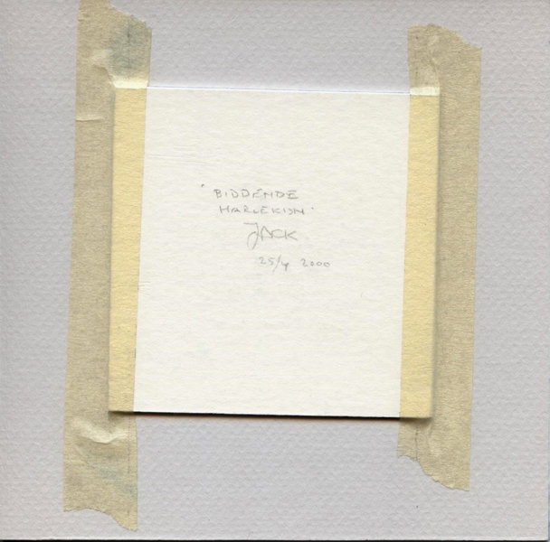 Biddende harlekijn (Backside)