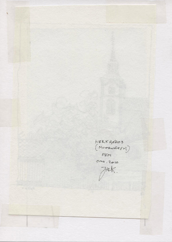 Kerk Røros (Noorwegen) (Backside)