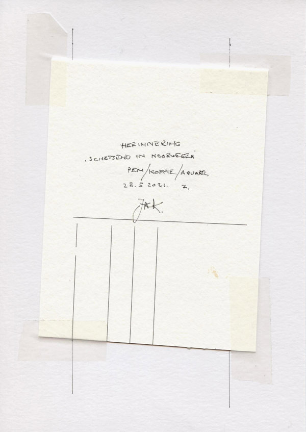 Schetsend in Noorwegen (Backside)