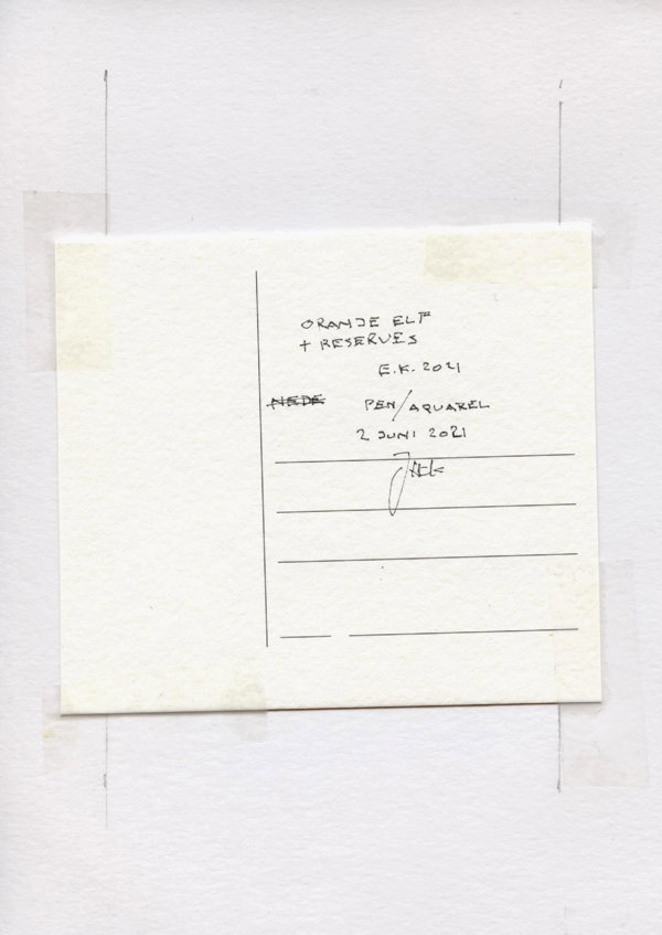 Oranje elf + reserves E.K. 2021 (Backside)