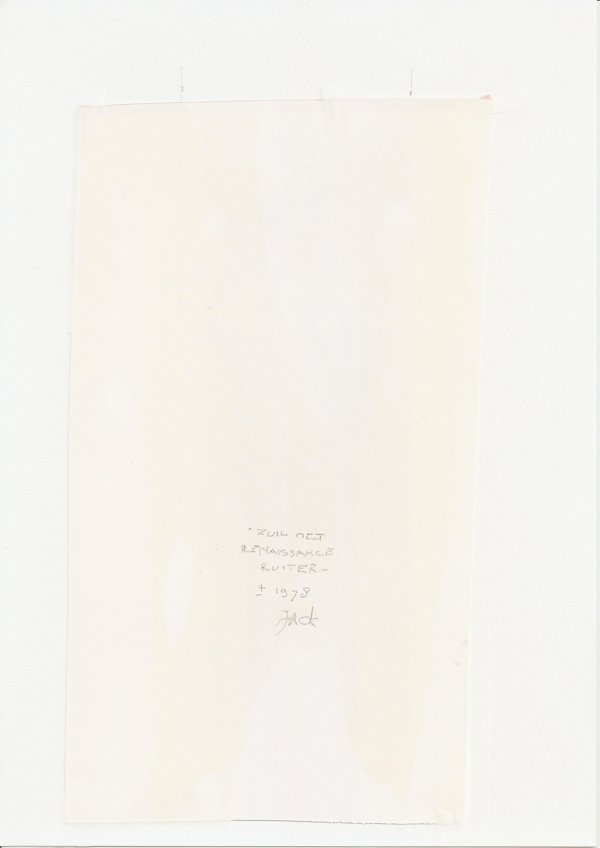 Zuil met Renaissance Ruiter (Backside)