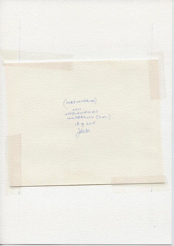 (Herinnering) Aan appelbomen bij Wilderswil (Zwi.) (Backside)