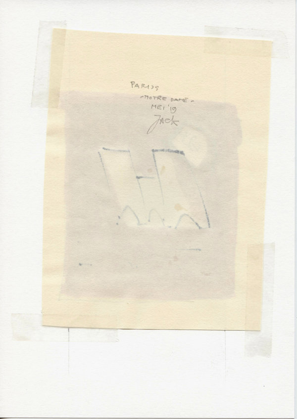 Parijs Notre Dame Paris. (Backside)