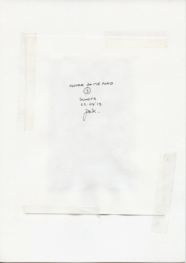 Notre Dame Paris (3) Schets (Backside)